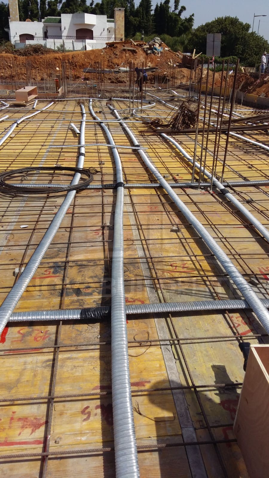 Coffrage armature dalles